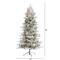 7.5ft. Pre-Lit Flocked Manchester Spruce Artificial Christmas Tree with Clear LED Lights
